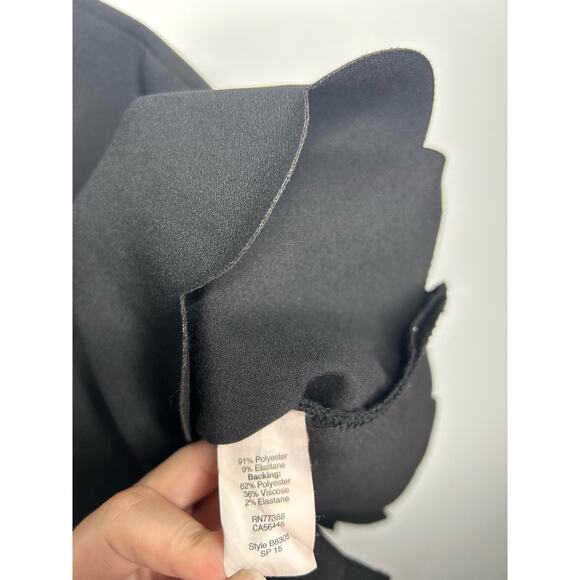 J. Crew Scalloped Color Block Bodice Sleeveless Shift Dress 0 - Picture 3 of 7